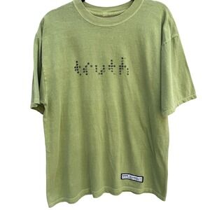 Truth Vintage Y2K Anti-Tobacco Propaganda Streetwear Graphic Shirt Green Men XL